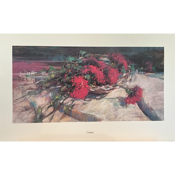 Toscano "Carnations" Print - Picture 1 of 1